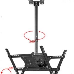 Soporte móvil doble brazo EXTRALARGO 70cm 32-75 - Megaelectro,  tecnología, soportes, bases TV, LED, LCD instalación en medellin.  electrodomésticos. bases para televisor – tecnologia, soportes y  electrodomésticos instalación de televisores